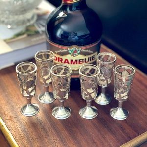 Hechoen Mexico 925 silver shot glass set of 6